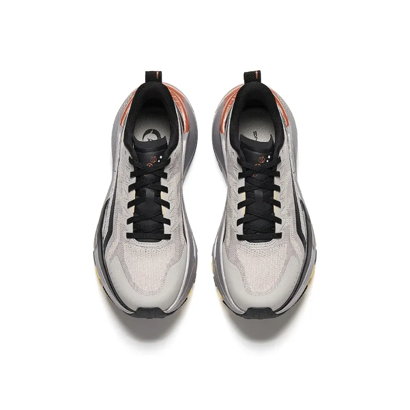 Anta Cushioning Wear-Resistant Rebound Low-Top Outdoor Shoes Men's Gray Black-2