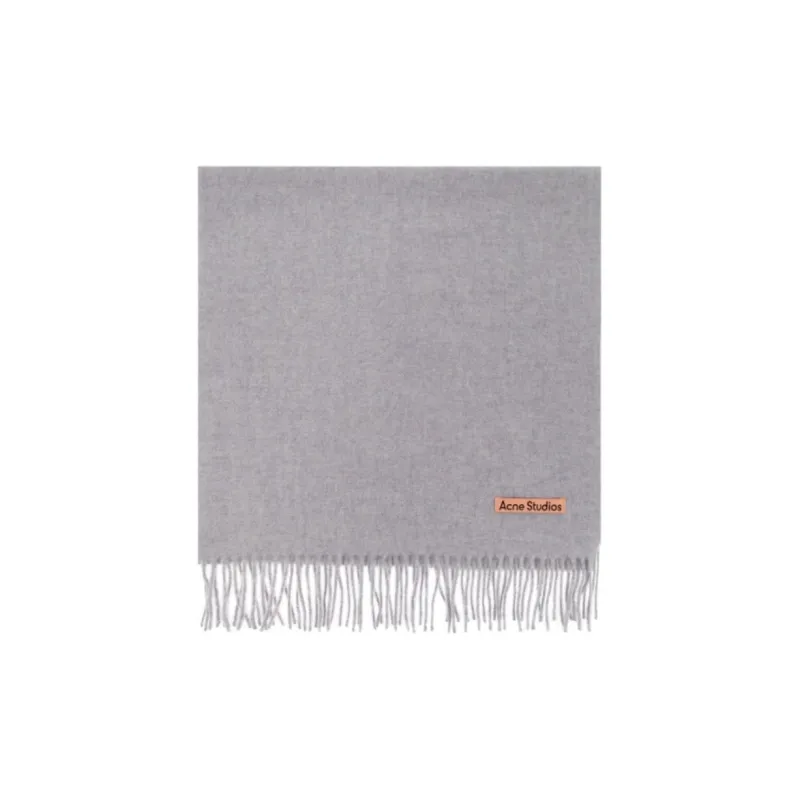 Acne Studios Cashmere Knit Scarves Women's Gray-0