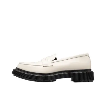 ADIEU PARIS Ivory Loafers Women's White