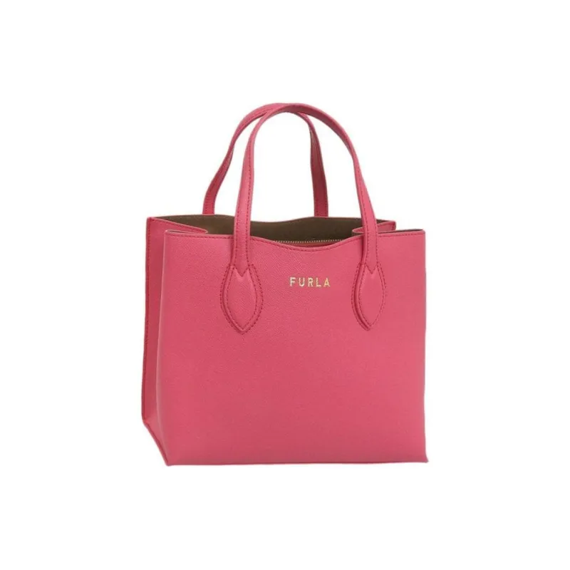 Furla Era Leather Tote Bag Shopping Bag Shoulder Bag Handbag Women's Rose Red-1