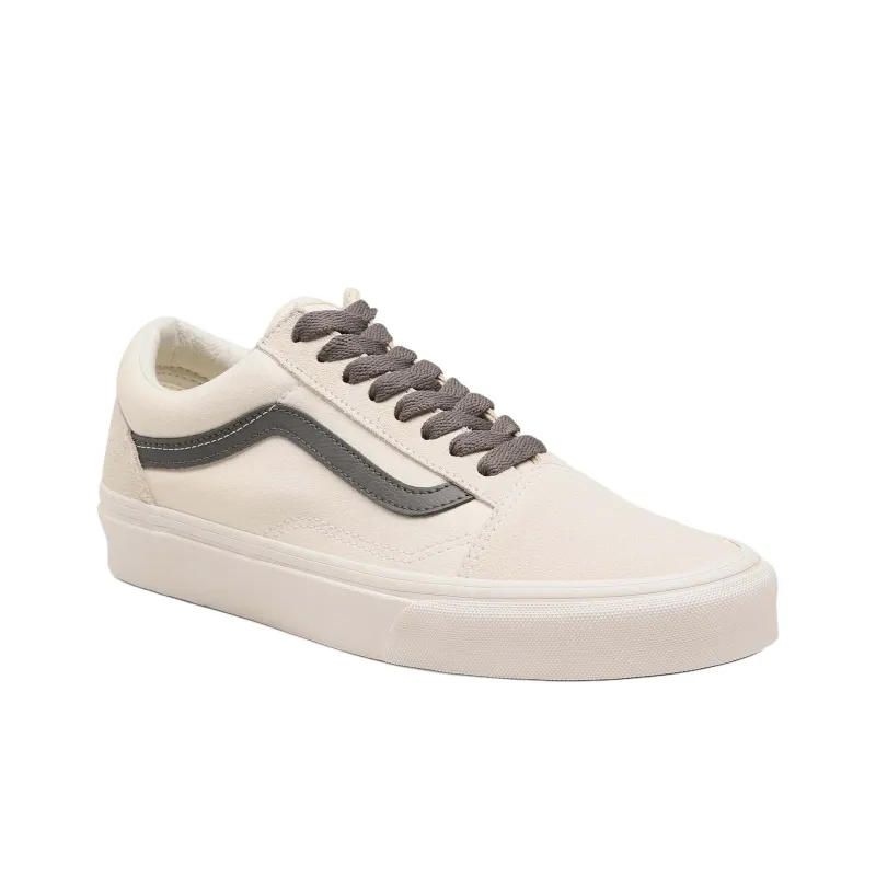 Vans Old Skool Anti Slip Wear Resistant Low Top Skateboard Shoes Unisex White-2