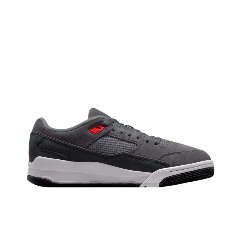Jordan FLIGHT COURT Anti Slip Wear Resistant Low Top Vintage Basketball Shoes Men's Gray Black-1