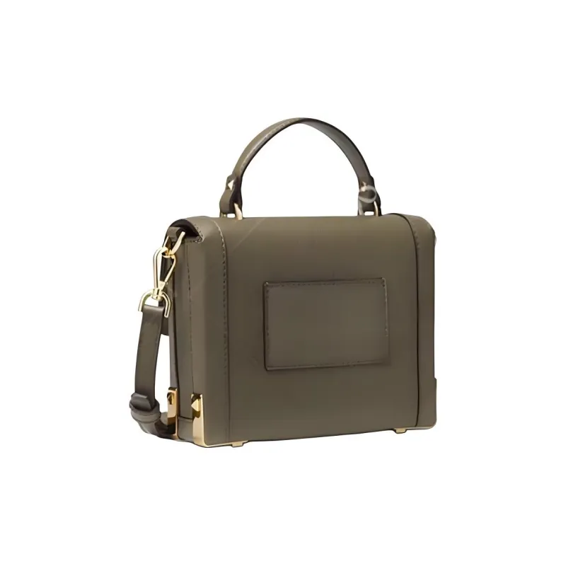 MICHAEL KORS Jayne Litchi Grain Leather Shoulder Bag Crossbody Bag Small Size Women's Green-4