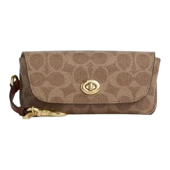 COACH Canvas Eyeglass Cases Women's Tan