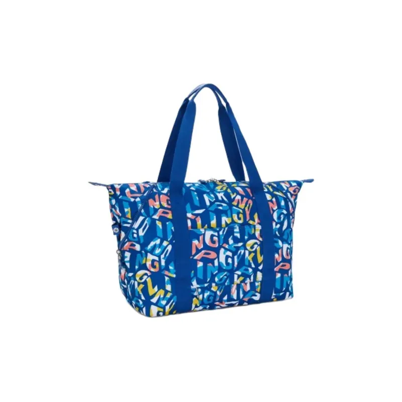 Kipling Recycled Polyester Tote Bag, Shopping Bag, Shoulder Bag Medium Size Unisex Blue-2