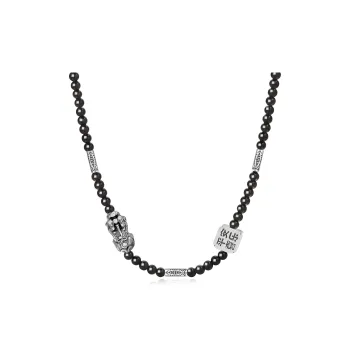 Lao Feng Xiang Obsidian Necklace For Boyfriend Unisex