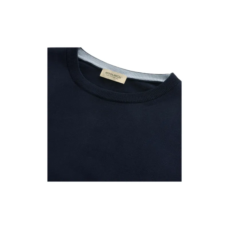 WOOLRICH Logo Embroidered Crewneck Jumper-5