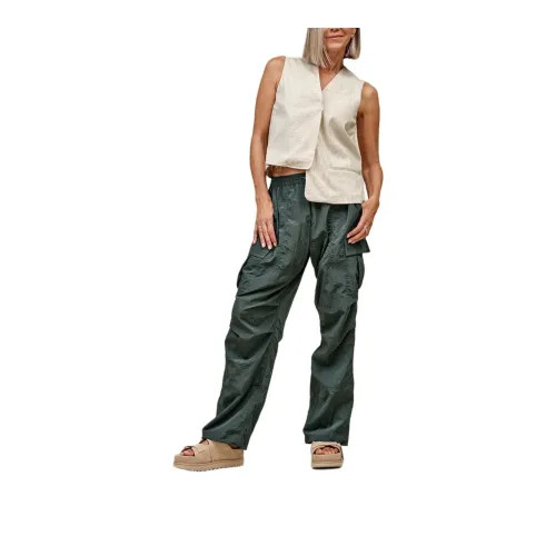 UGG SS25 Cargo Pants Women's Forest Green