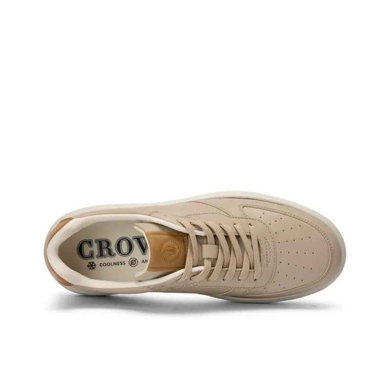 CROWN Anti-Slip And Wear-Resistant Height Increasing Low-Top Skateboard Shoes Men's-7