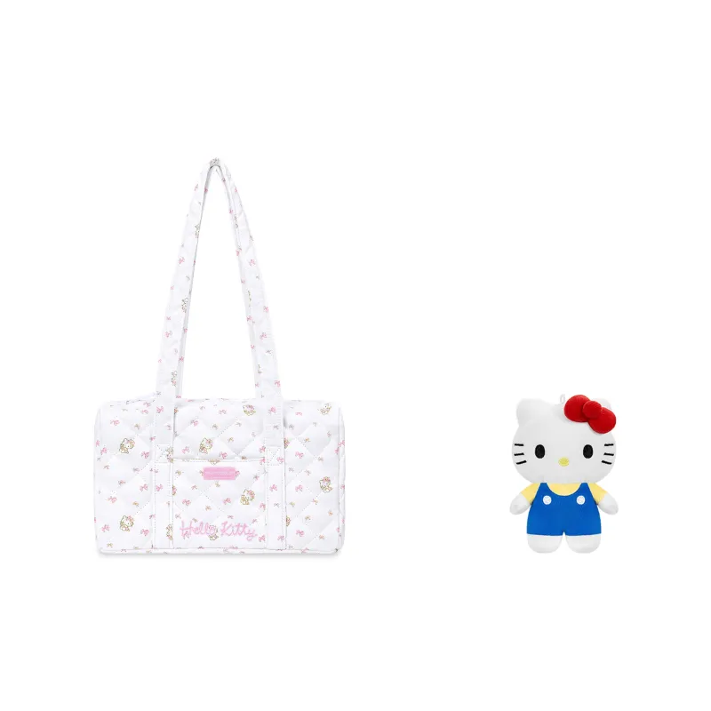 Hello Kitty Sanrio Series Polyester Shoulder Bag Tubas Women's Ecru-6