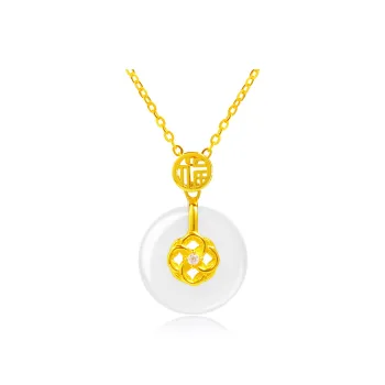 Lao Feng Xiang Chalcedony Necklaces Women's