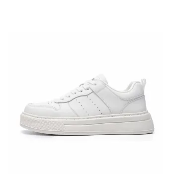 Haobin Slip-Resistant Breathable Low-Top Skateboard Shoes Unisex White