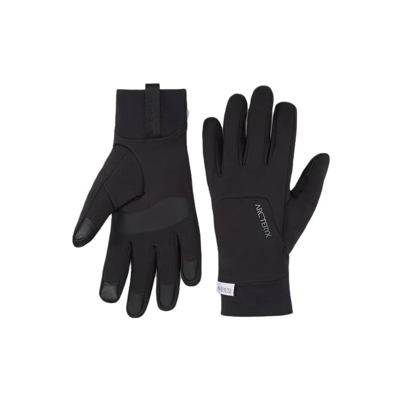 Arcteryx Leather Knit Gloves Men's Black-2