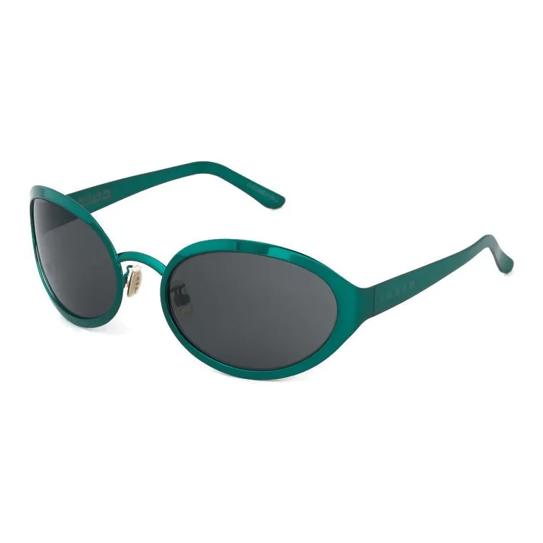 MARNI Acetate Nylon Irregular Shape Sunglasses Men's Green-0