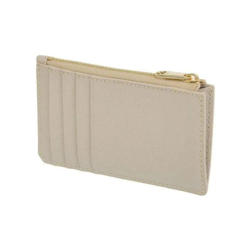 Furla Leather Card Holder Medium Size Women's Light Gray-2