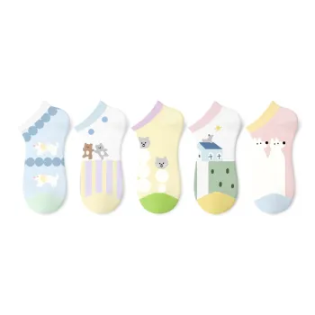 Primeet Ankle Socks Women's 5 Pack