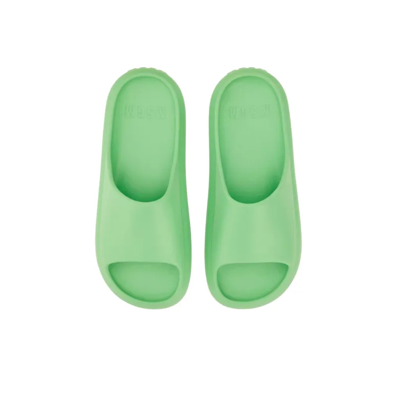 MSGM Slide Slippers Men's Green-3