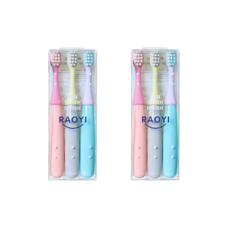 CHENYISHENG Kids Small Mushroom Soft Bristle Toothbrush Set Of 3 For 2 5 Years Old Babies With Soft Hair-5