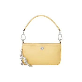 Kipling Leather Handbag Women's Corn Yellow
