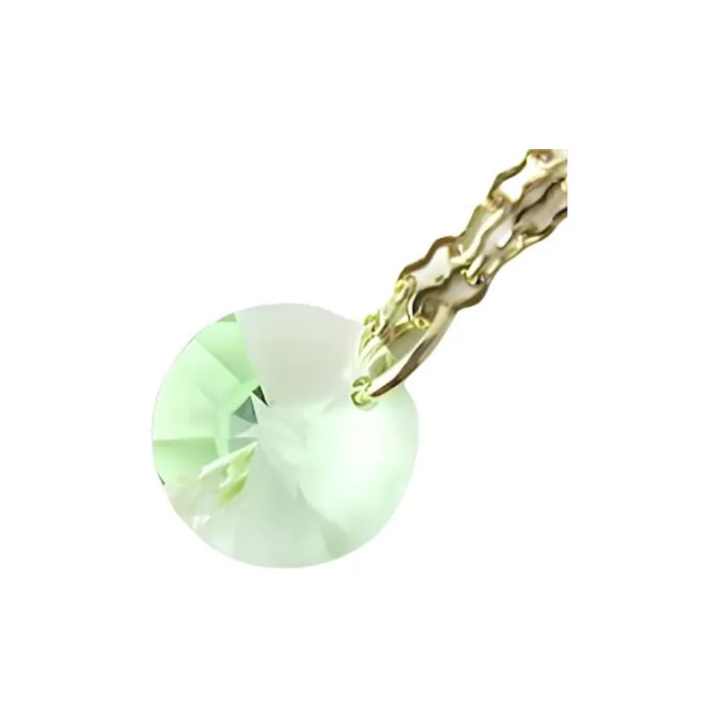 Swarovski Green Olivine Swarovski Crystal Necklaces Unisex Green-1