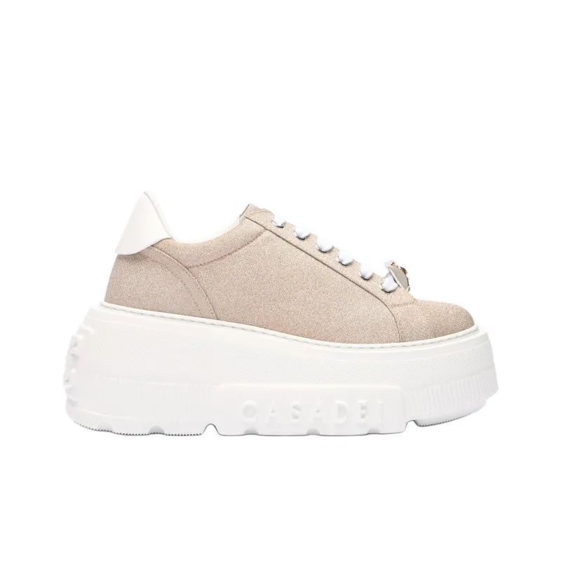 Casadei Nexus Cas25 Low Top Casual Shoes Women's Beige-1