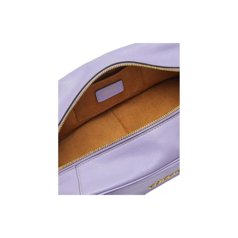 FANSIZHE Tag Lambskin Bowling Bag, Handbag, Shoulder Bag Regular Women's Light Purple-4
