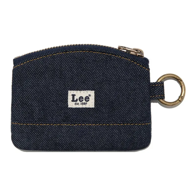 Lee Cotton Coin Purse Mini Unisex Indigo-1