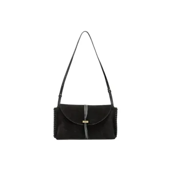 ISABEL MARANT Cow Leather Shoulder Bag Women's Black
