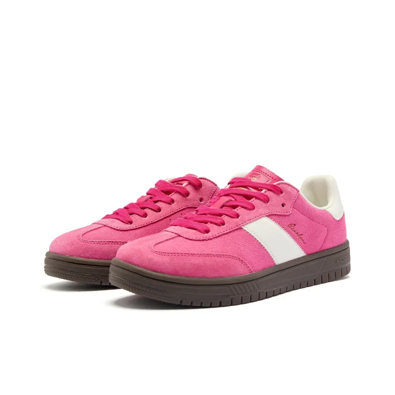 QIAODAN Anti-Slip And Wear-Resistant Coverage Low-Top Skateboard Shoes Women's Pink-2