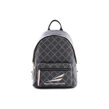 RED DRAGONFLY PVC Backpack Regular Women's Black/Blue
