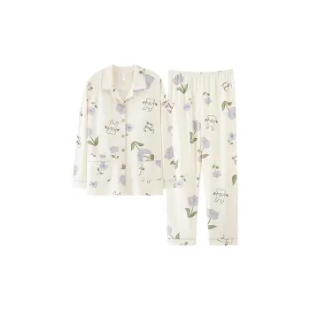Pretty Lady Pajama Set Women's Ecru