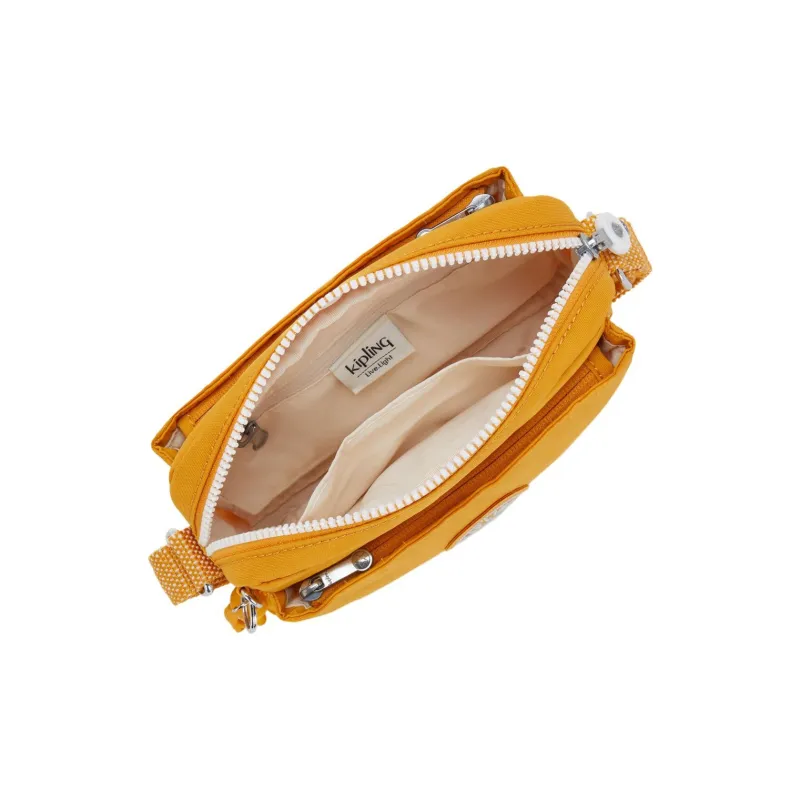 Kipling Polyamide Crossbody Shoulder Bag Unisex Yellow-3