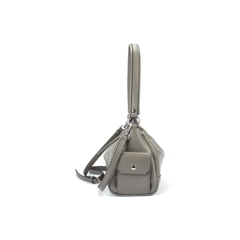 AQUASCUTUM Top Grain Cow Leather One Shoulder Handbag Women's Multicolor-2