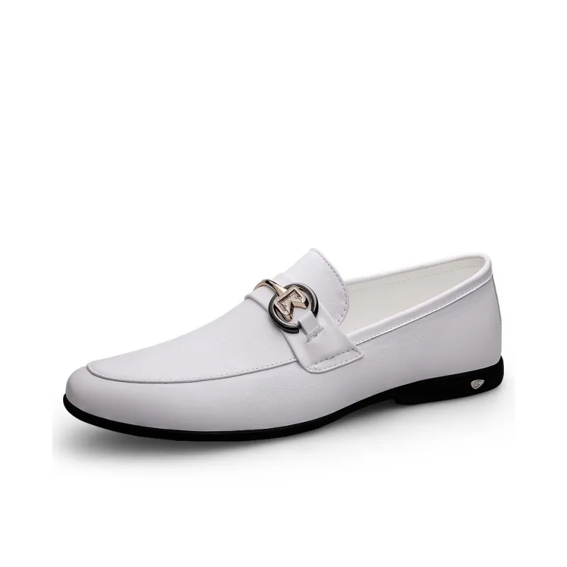 CKVUSAMG Gommino Loafers Unisex Black/White-1