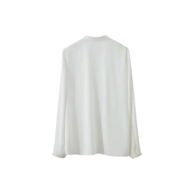 AMII Chiffon Shirt Women's Ecru-1