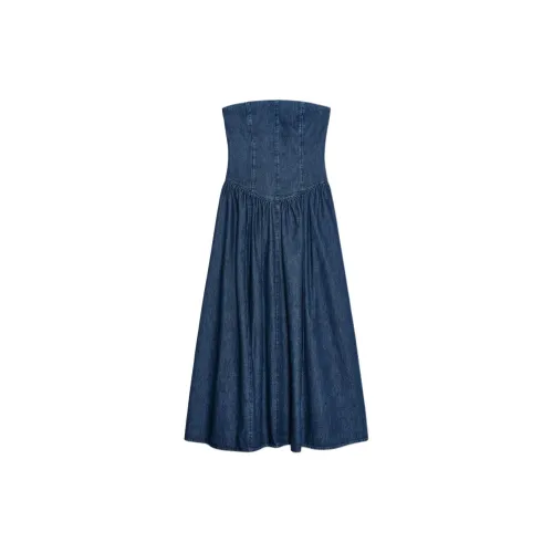 ZARA Trf Sleeveless Dress Women's Blue