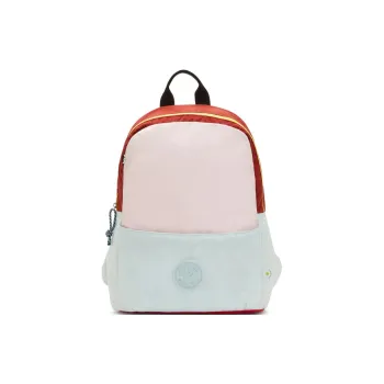 Kipling Polyamide Backpack Unisex Pink & Blue & Multicolor
