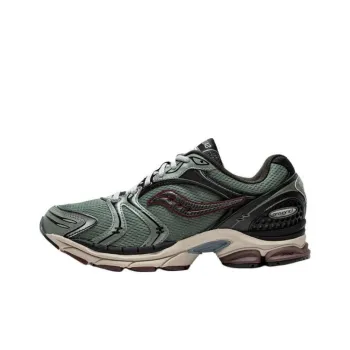 Saucony ProGrid Triumph 4 Anti Slip Wear Resistant Low Top Casual Running Shoes Men's Green