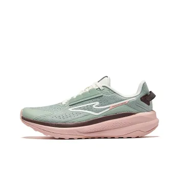 Erke Siye 2.0 Cushioned Slip Resistant Rebound Low Top Bow Bomb Technology Casual Running Shoes Women's Green Pink