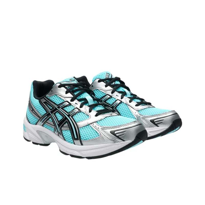 Asics Gel 1130 Slip Resistant And Breathable Low Top Casual Running Shoes Unisex Silver Green-2