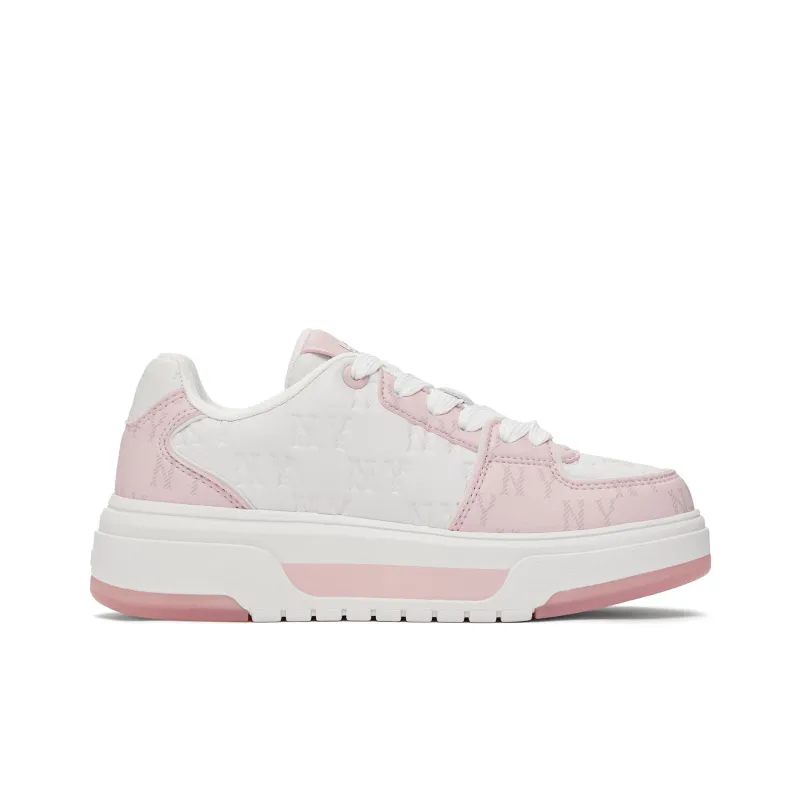 MLB Wear resistant And Lightweight Low Top Skateboard Shoes Unisex Pink-1