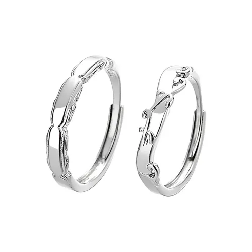 CHIC ZONE Adjustable Opening 1 Pair Rings Unisex