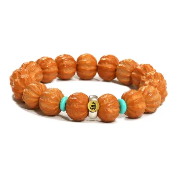 LIBALU Monkey Head Walnut Bracelets Unisex