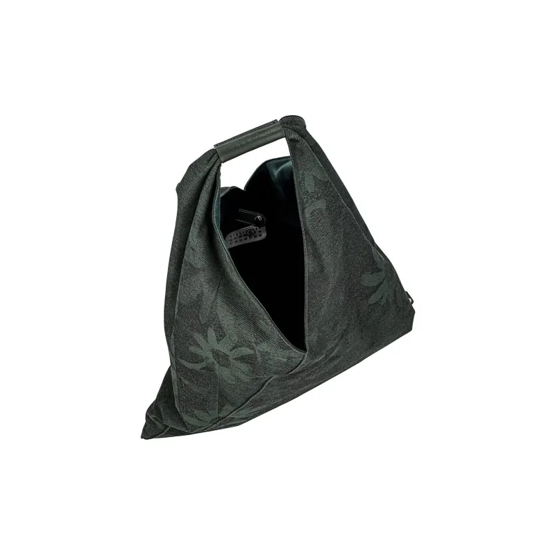 MM6 Maison Margiela Cotton One Shoulder Handbag Women's Khaki/Green-2