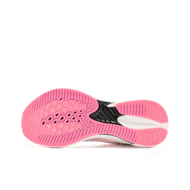 QIAODAN Anti-Slip Wear-Resistant Low-Top Casual Running Shoes Women's White Pink-4