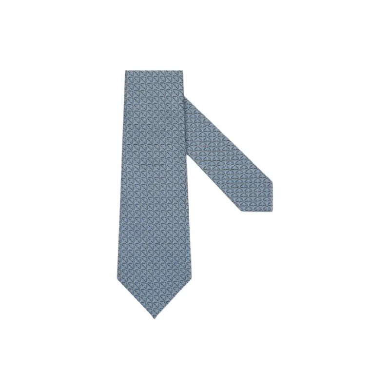 Ermenegildo Zegna Geometric Floral Pattern Jacquard Tie-1