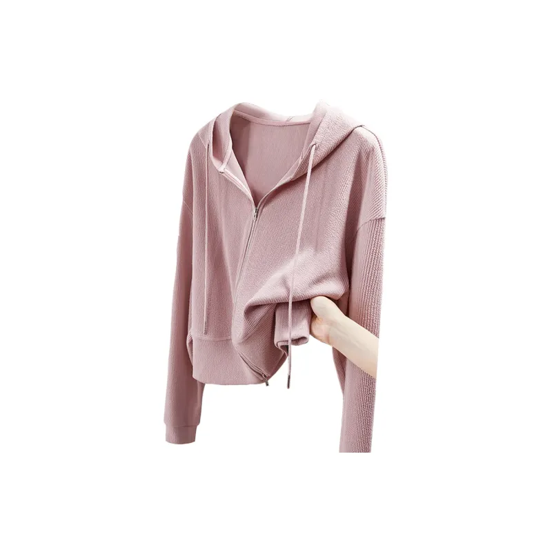 TOUCH Cropped Coats Women's Pink-2