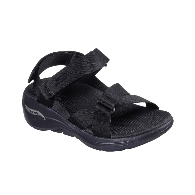 Skechers Go Walk Arch Fit Beach Sandals Women's Black-3