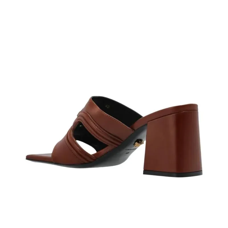 VERSACE Slide Slippers Women's Brown-3
