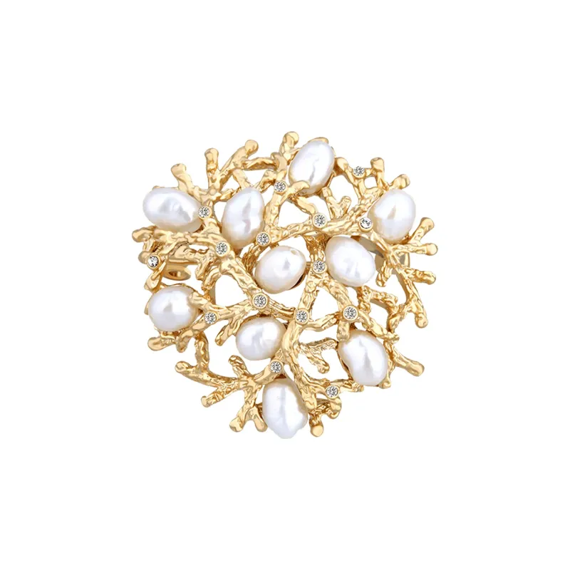AGOVSKI Eco Friendly Copper Material Brooches Women's-0
